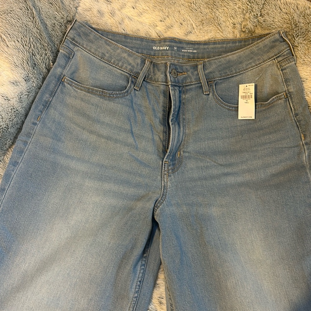 NWT old navy high rise WOW wide leg jeans